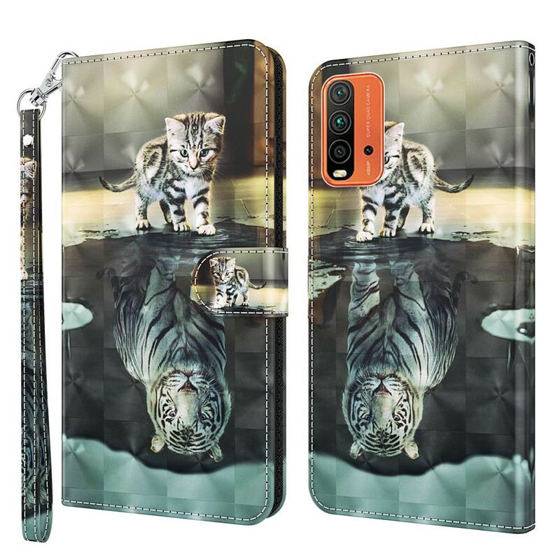 Fliptok / Bőrtok Xiaomi Redmi 9T Ernest. A Tigris