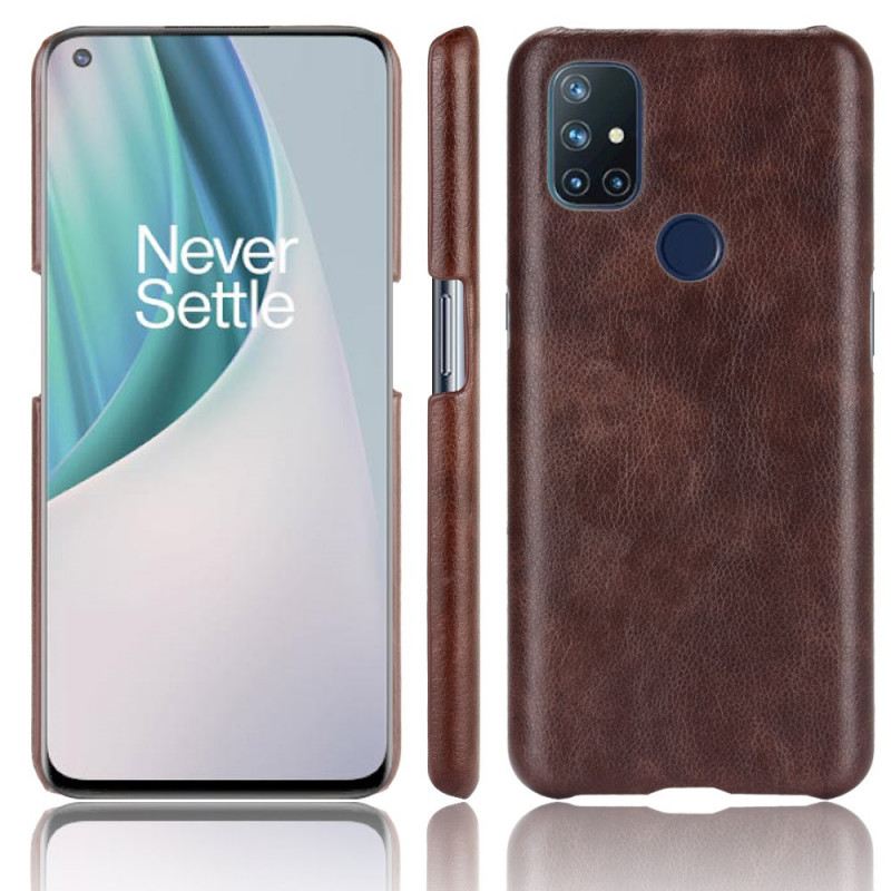 Telefontok OnePlus Nord N10 Litchi Performance Leather Effect