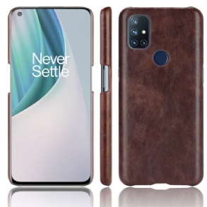 Telefontok OnePlus Nord N10 Litchi Performance Leather Effect