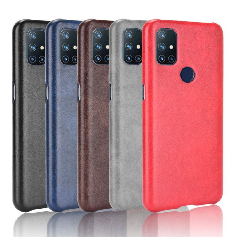 Telefontok OnePlus Nord N10 Litchi Performance Leather Effect