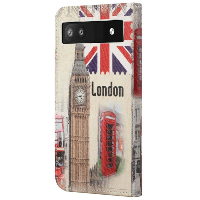 Fliptok / Bőrtok Google Pixel 6A London