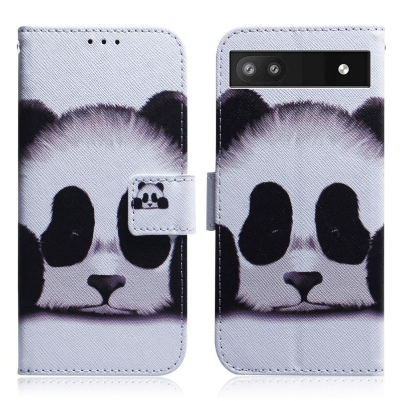 Fliptok / Bőrtok Google Pixel 6A Panda