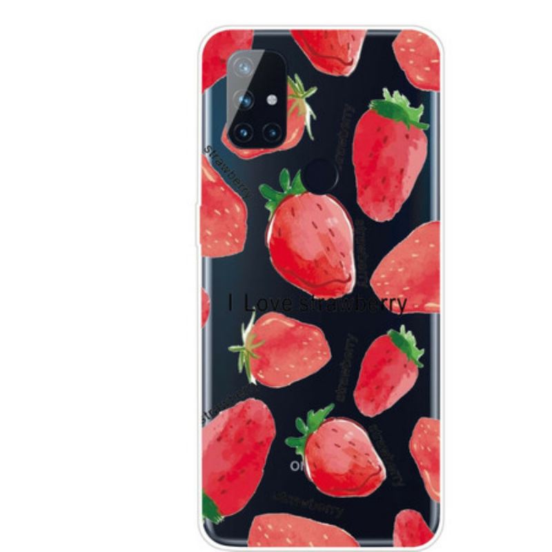 Telefontok OnePlus Nord N100 Eper / I Love Strawberry