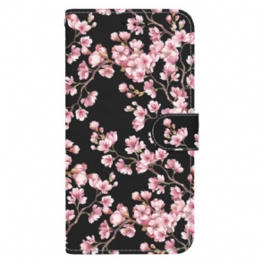 Bőrtok Xiaomi Redmi Note 13 Pro Plus 5g Plum Blossoms Pénztárca