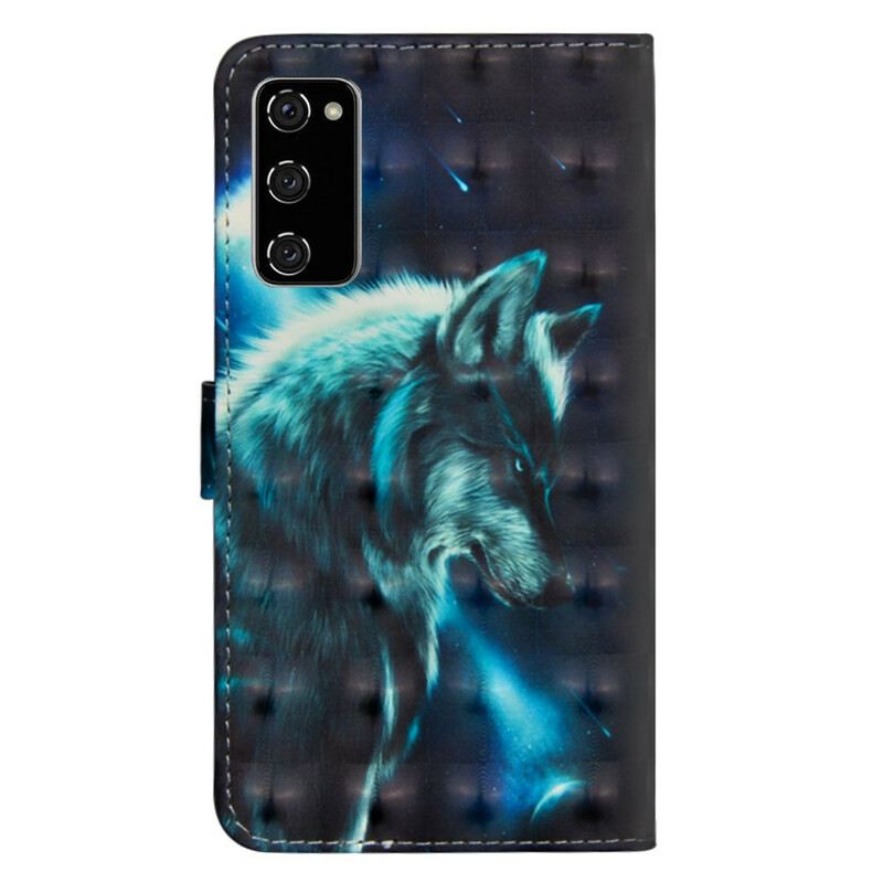 Kinyitható Tokok Samsung Galaxy S20 FE Majestic Wolf