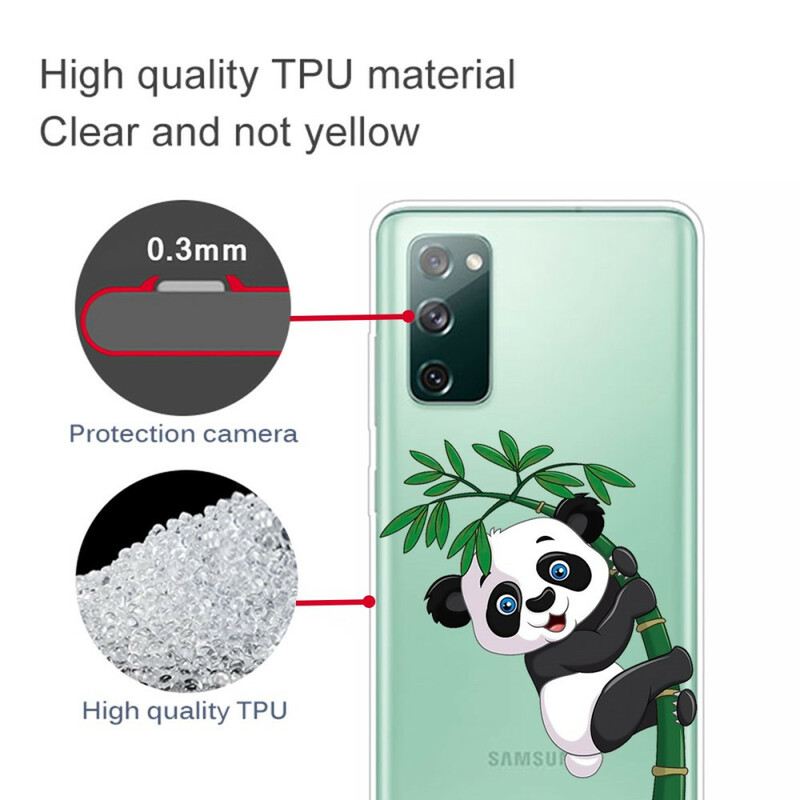 Telefontok Samsung Galaxy S20 FE Zökkenőmentes Panda Bambuszon