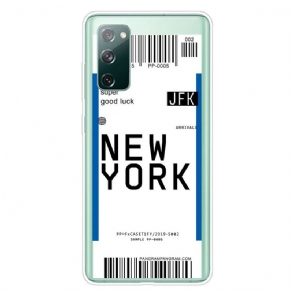 Tok Samsung Galaxy S20 FE Beszállókártya New Yorkba