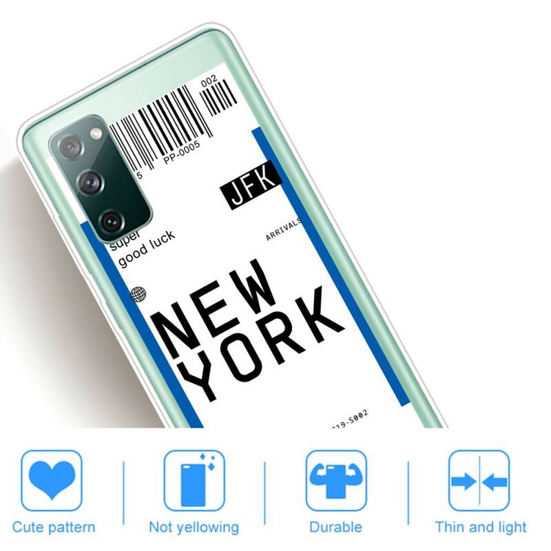 Tok Samsung Galaxy S20 FE Beszállókártya New Yorkba