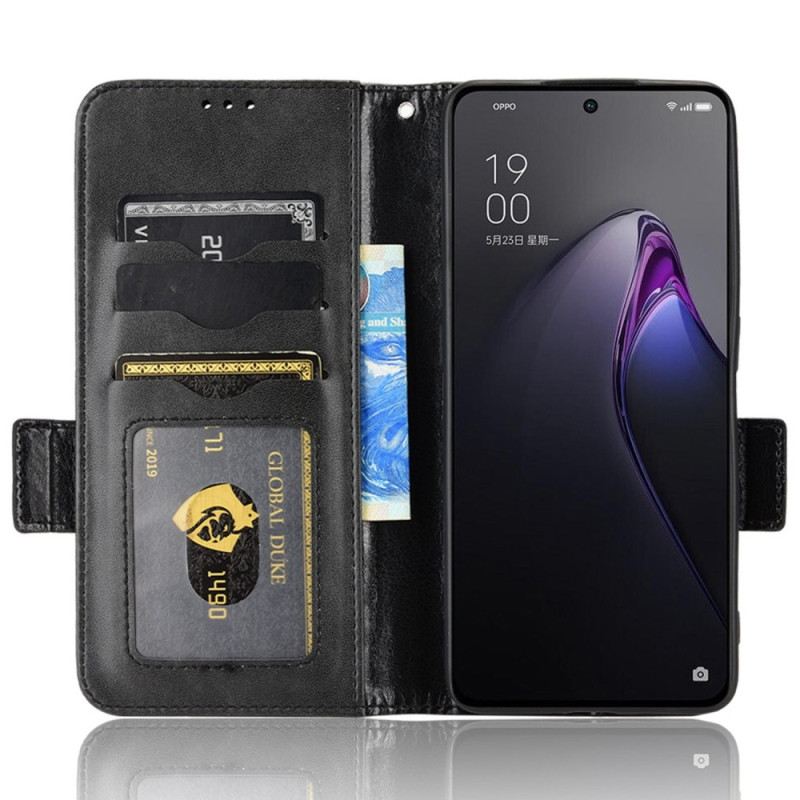 Fliptok / Bőrtok Oppo Reno 8 Pro szíjjal Dupla Pántos Csat