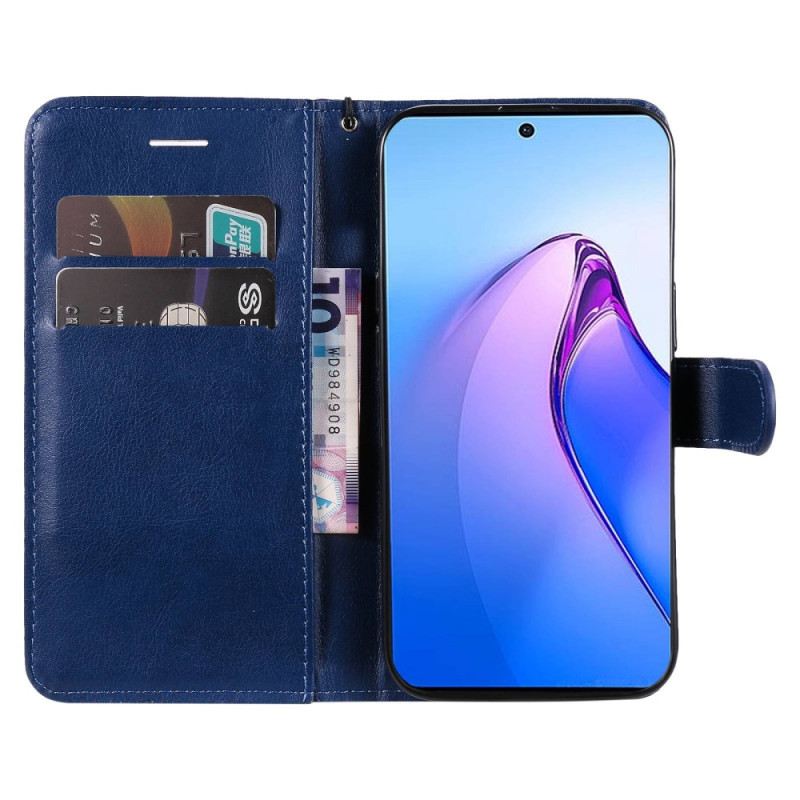 Fliptok / Bőrtok Oppo Reno 8 Pro szíjjal Sima Szíjjal