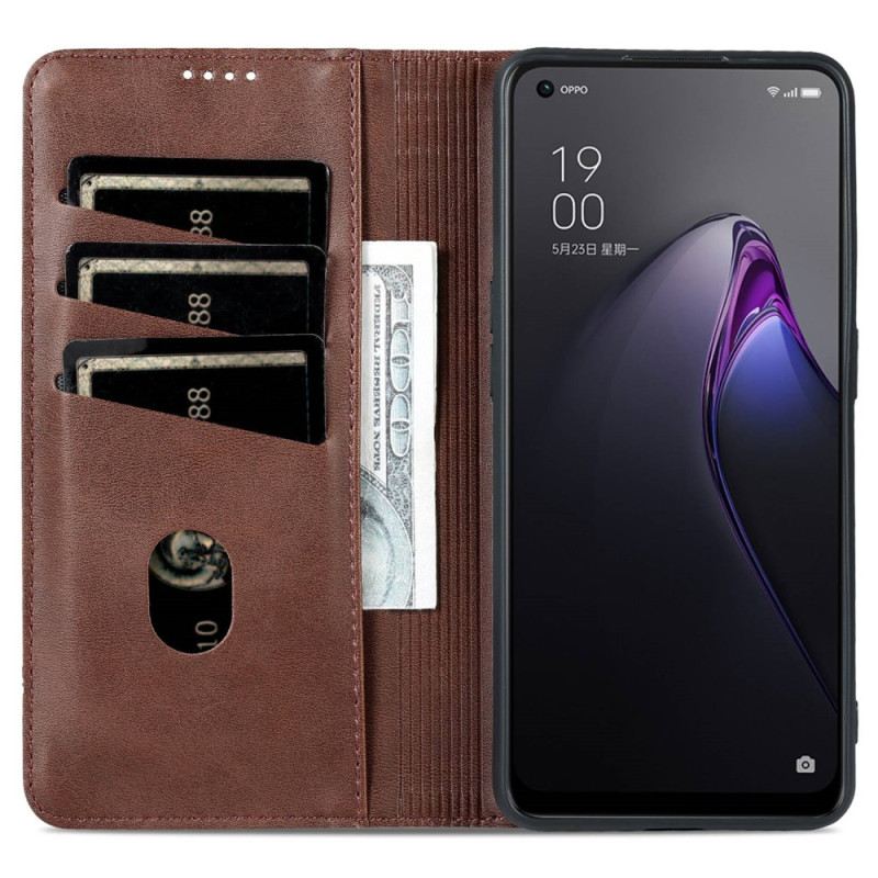 Fliptok Oppo Reno 8 Pro Bőrtok Azns