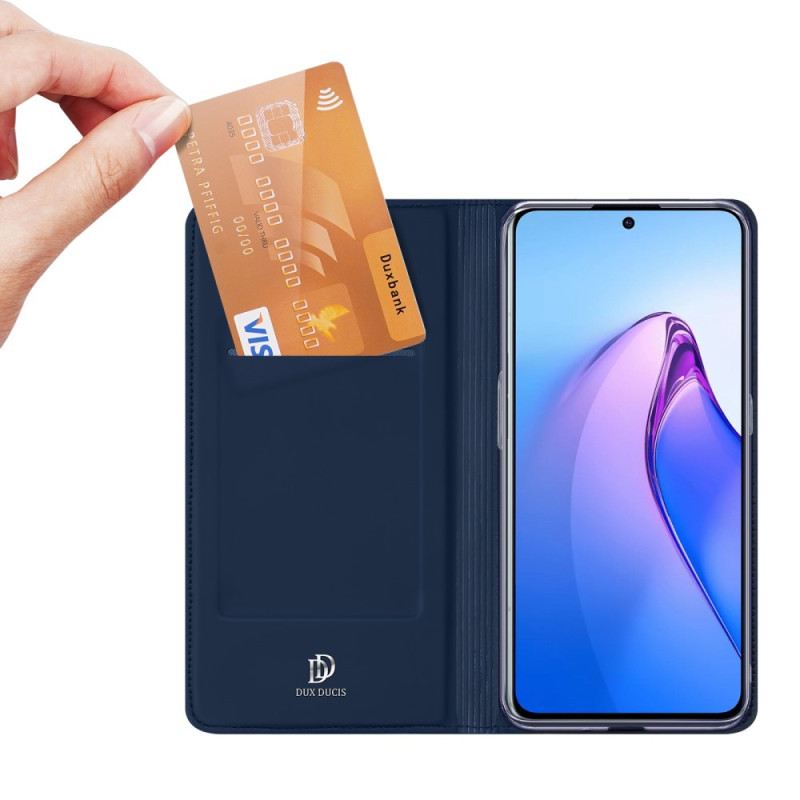 Fliptok Oppo Reno 8 Pro Bőrtok Skin Pro Dux Ducis