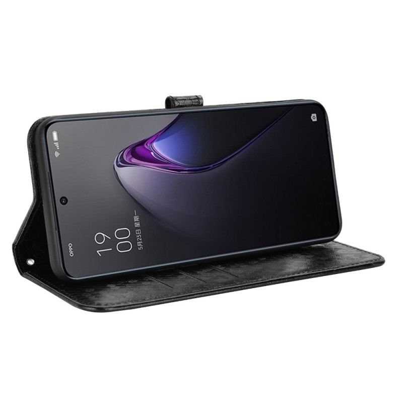 Fliptok Oppo Reno 8 Pro szíjjal 3d Strappy Design