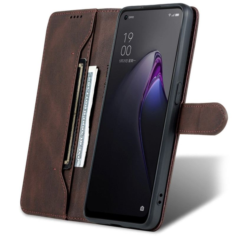 Kinyitható Tokok Oppo Reno 8 Pro Azns Vintage Bőrhatás