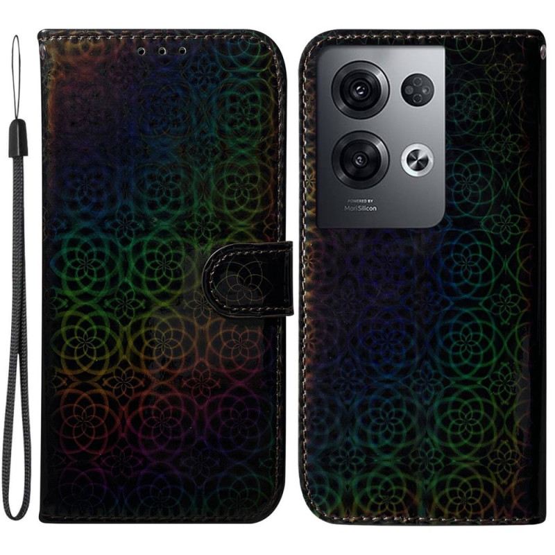 Kinyitható Tokok Oppo Reno 8 Pro Disco Stílusú