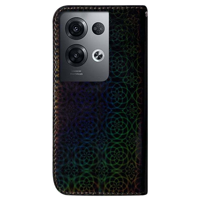 Kinyitható Tokok Oppo Reno 8 Pro Disco Stílusú