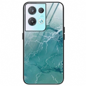 Tok Oppo Reno 8 Pro Márvány Színű Edzett Üveg