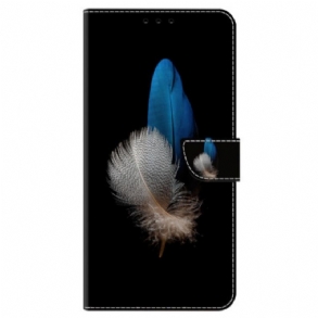 Bőrtok Oppo A98 5g Két Toll