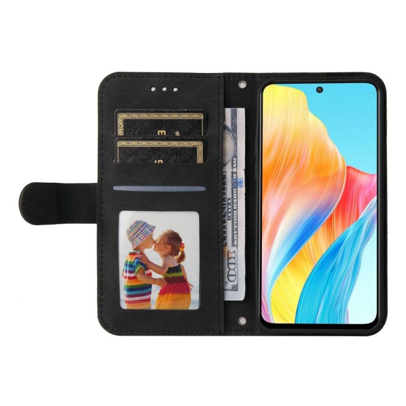 Bőrtok Oppo A98 5g Szegecs