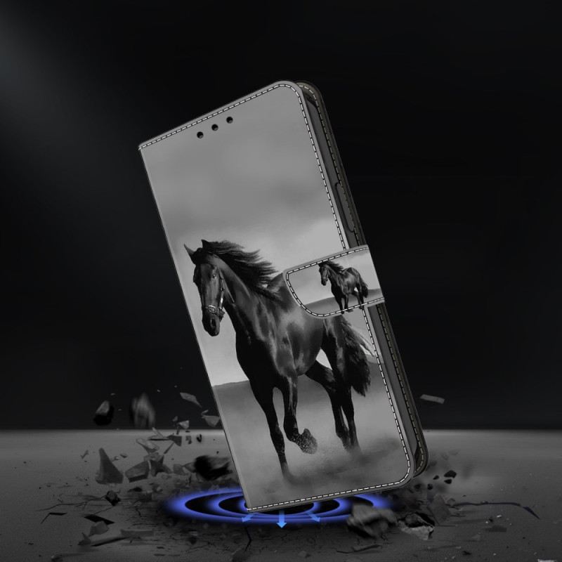 Fliptok Oppo A98 5g Fekete Ló