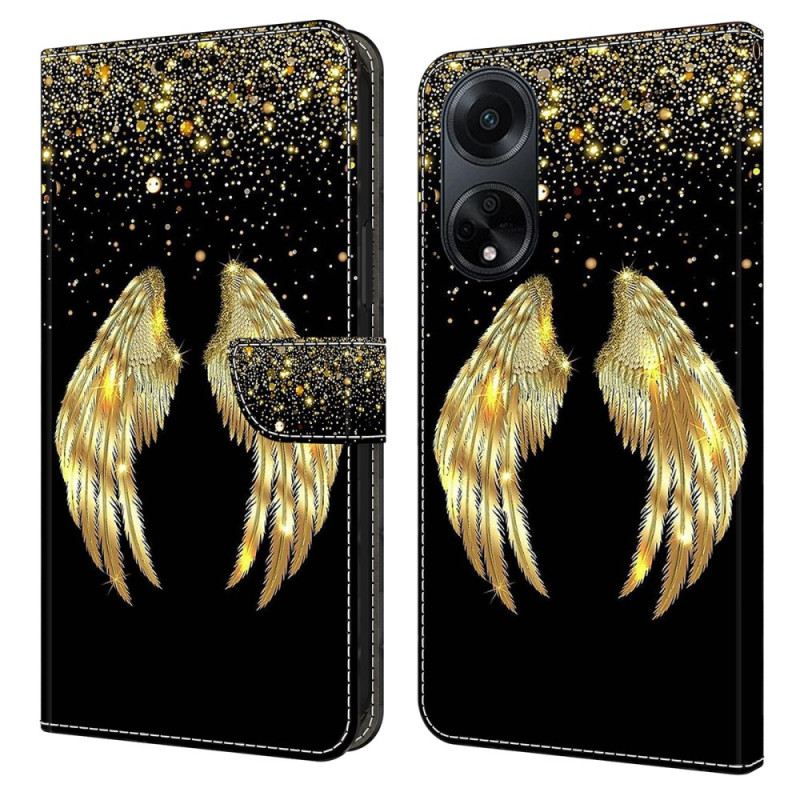 Fliptok Oppo A98 5g Golden Wings