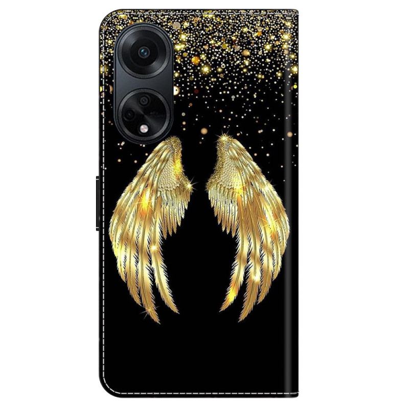 Fliptok Oppo A98 5g Golden Wings