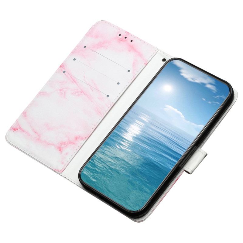 Fliptok Oppo A98 5g Rózsaszín Márvány