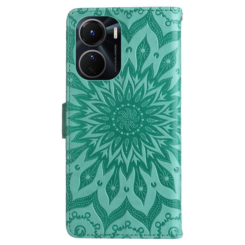 Fliptok Vivo Y16 Mandala Nap Zsinórral