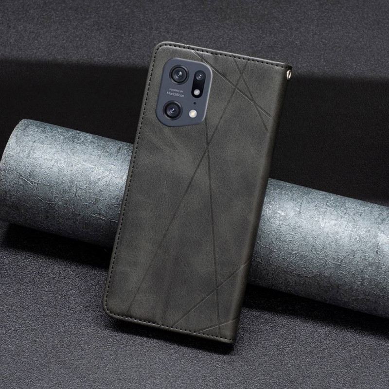 Fliptok Oppo Find X5 Pro Bőrtok Gyémántok