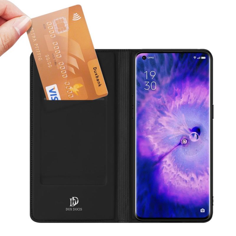 Fliptok Oppo Find X5 Pro Bőrtok Skin Pro Series Dux Ducis