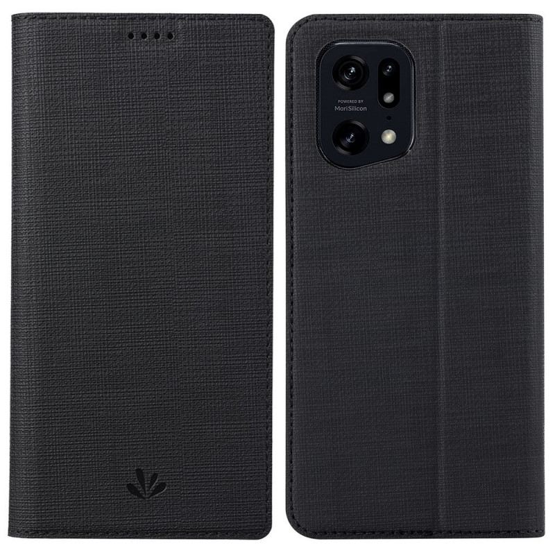 Fliptok Oppo Find X5 Pro Vili Fabric Texture