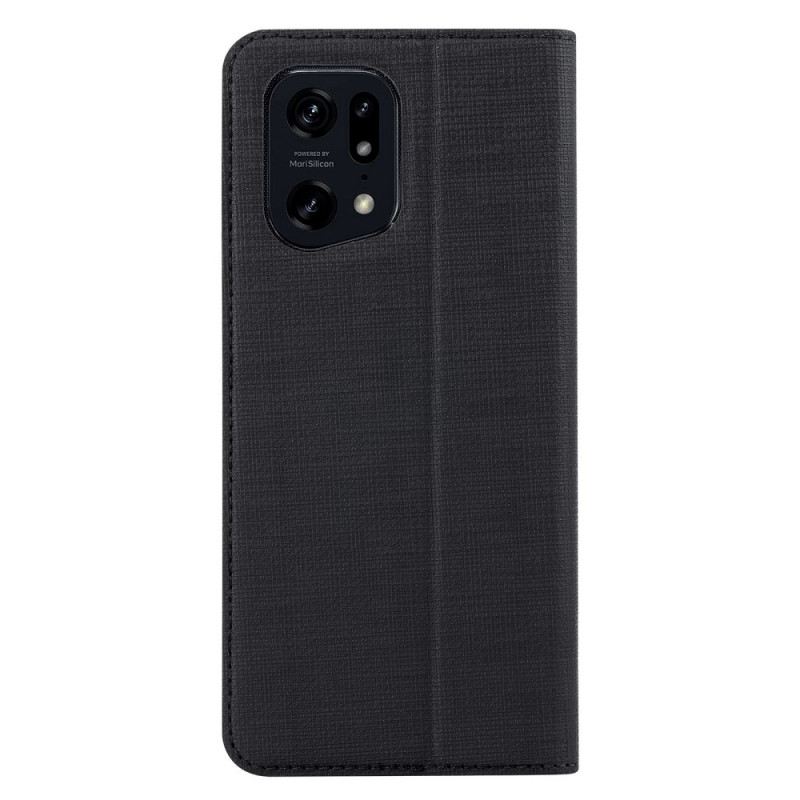 Fliptok Oppo Find X5 Pro Vili Fabric Texture