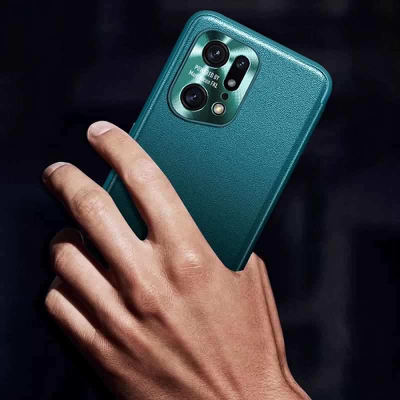 Tok Oppo Find X5 Pro Műbőr