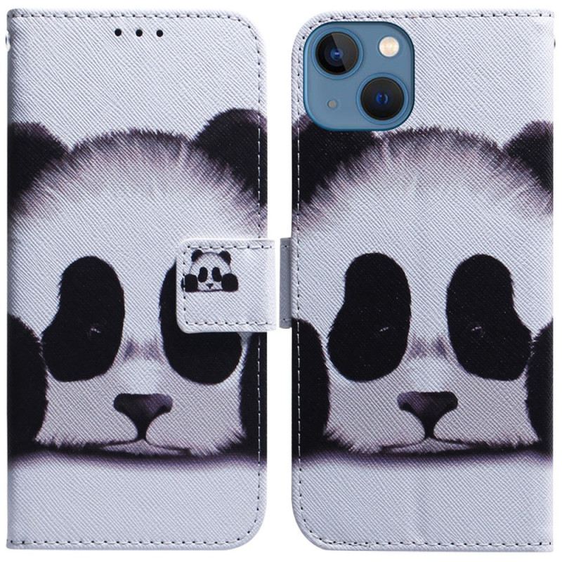 Fliptok / Bőrtok iPhone 15 Panda