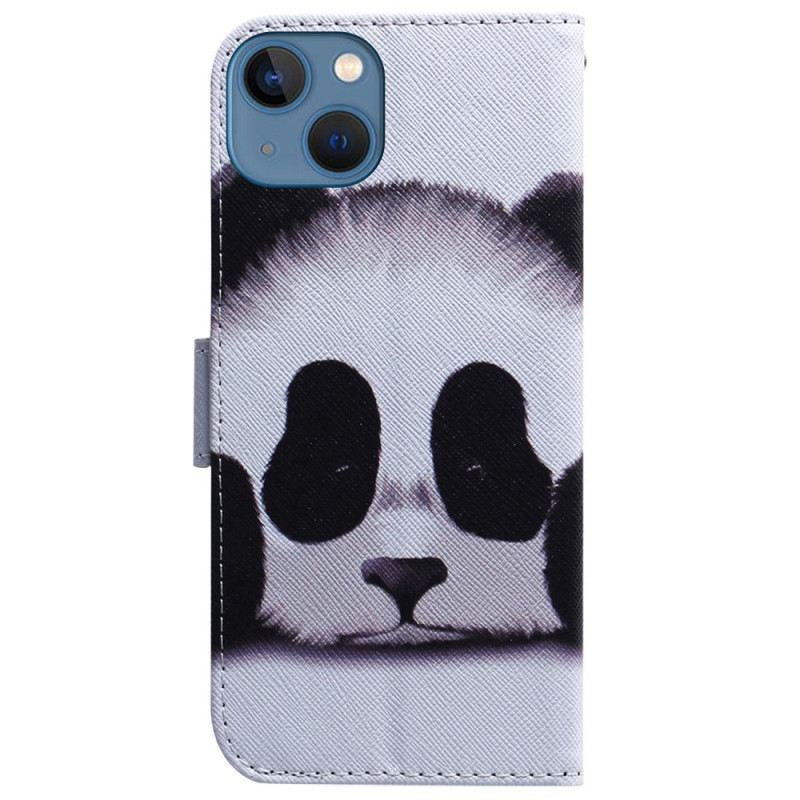 Fliptok / Bőrtok iPhone 15 Panda