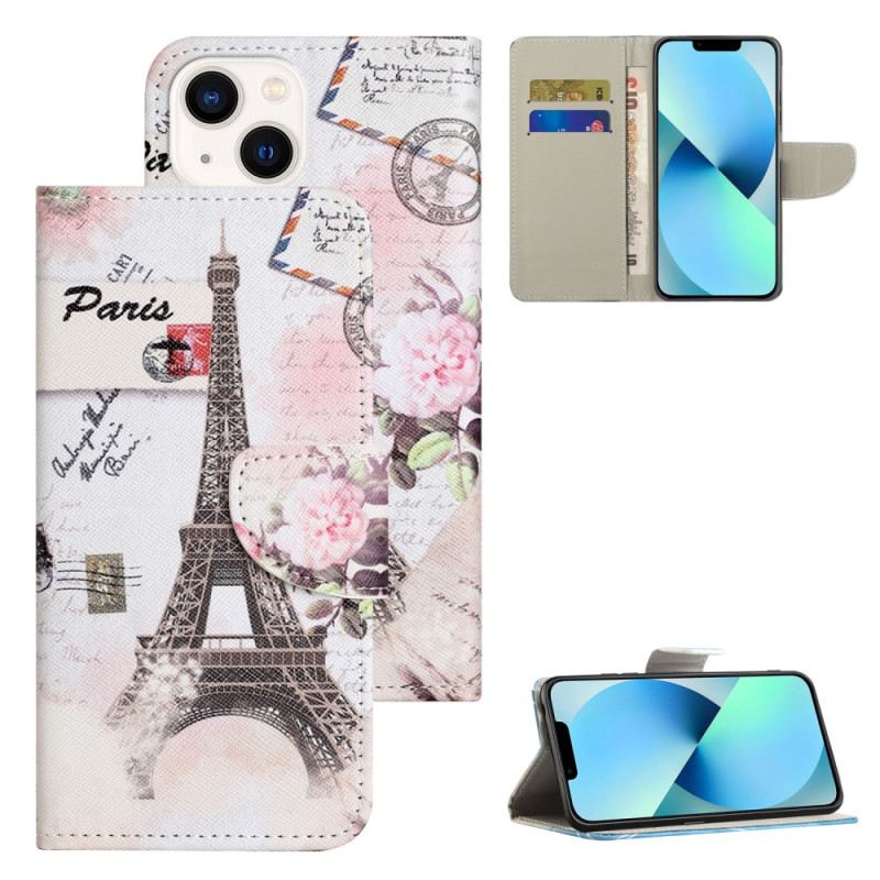 Fliptok iPhone 15 Vintage Eiffel-torony