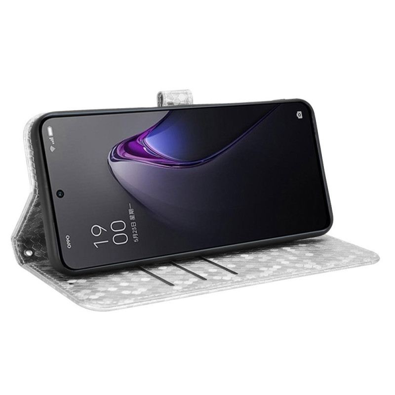 Fliptok / Bőrtok Oppo Reno 8 szíjjal 3d Strappy Design