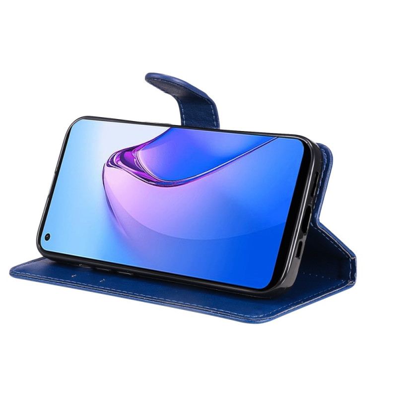 Fliptok Oppo Reno 8 szíjjal Sima Szíjjal