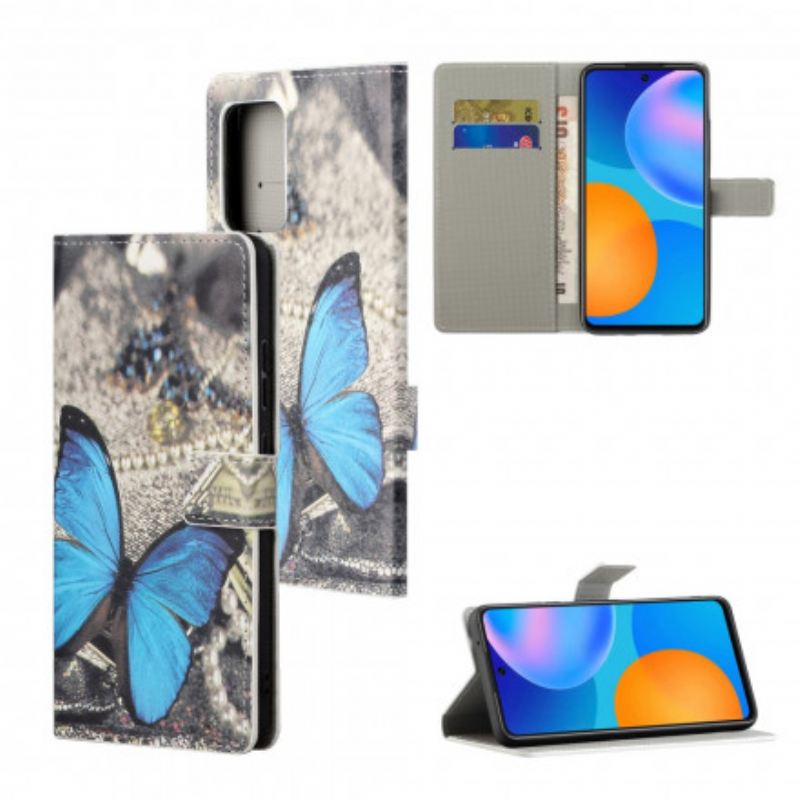 Fliptok / Bőrtok Samsung Galaxy A32 Butterfly Prestige Blue