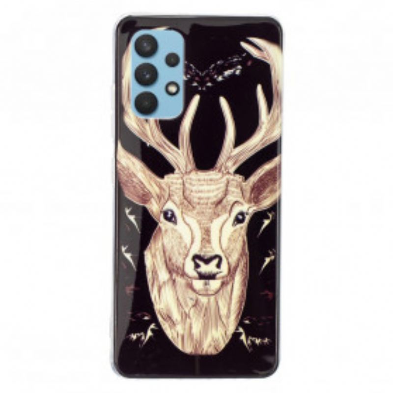 Tok Samsung Galaxy A32 Fluoreszkáló Majestic Deer