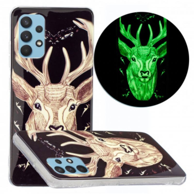 Tok Samsung Galaxy A32 Fluoreszkáló Majestic Deer