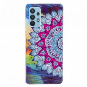 Tok Samsung Galaxy A32 Fluoreszkáló Színes Mandala