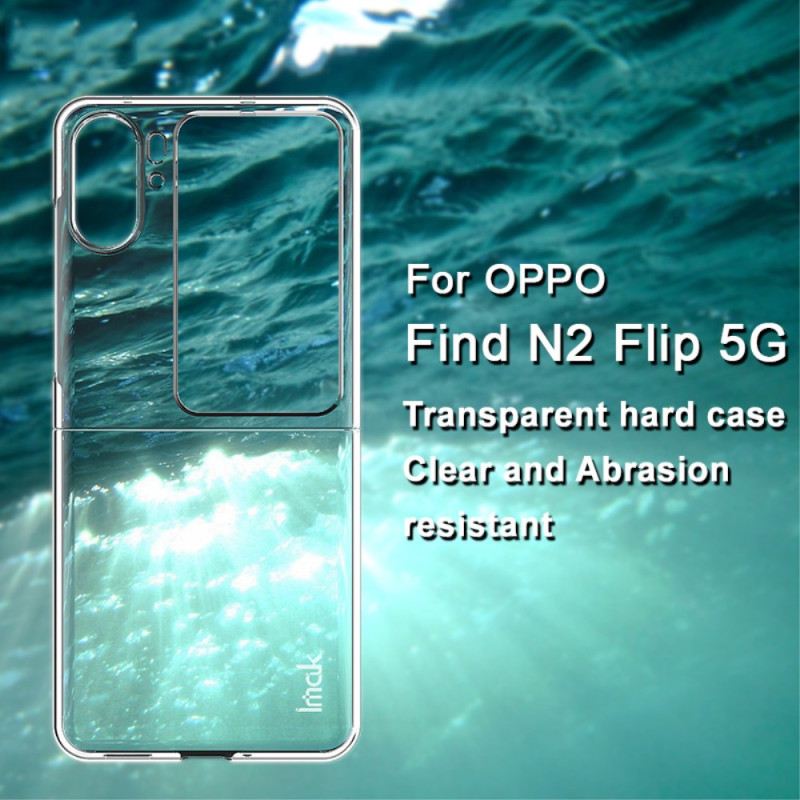 Fliptok Oppo Find N2 Flip Bőrtok Átlátszó Imak