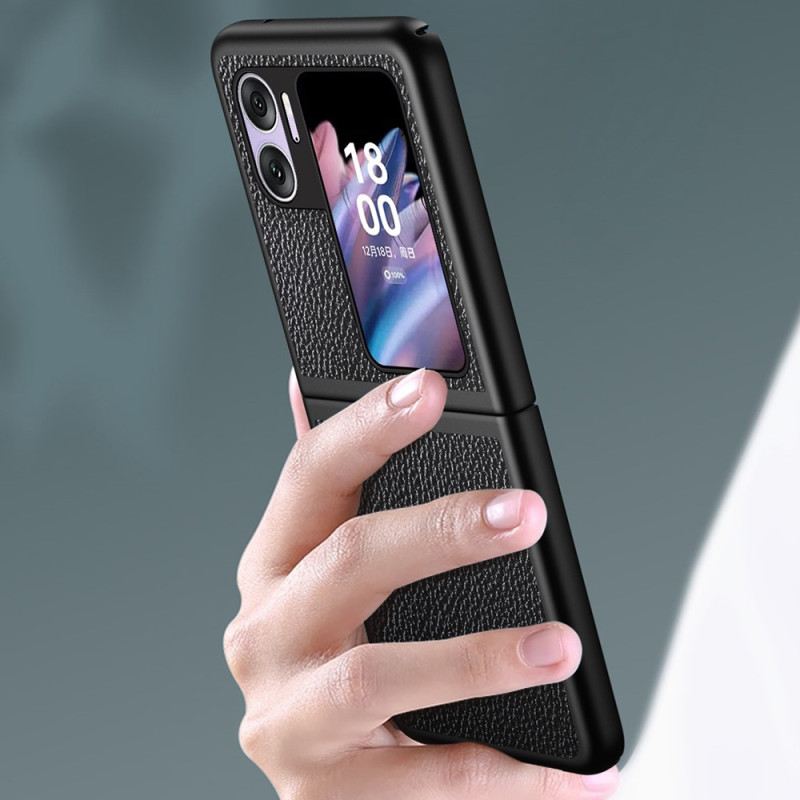 Fliptok Oppo Find N2 Flip Bőrtok Licsi Műbőr