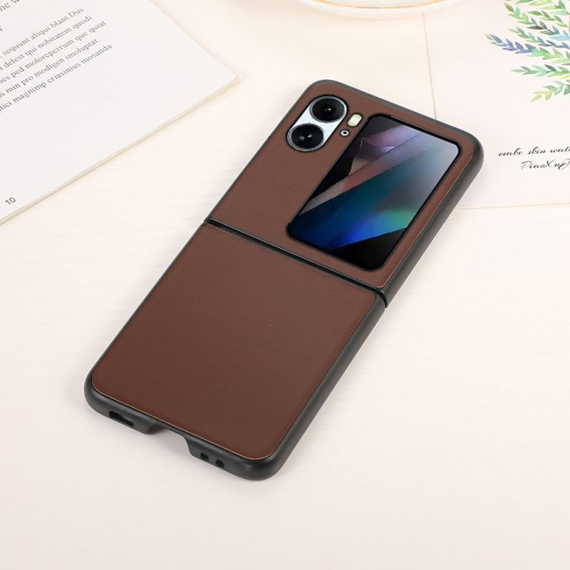 Fliptok Oppo Find N2 Flip Bőrtok Valódi Bőr