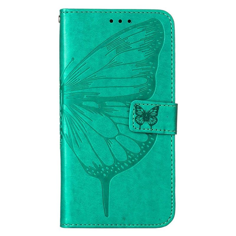 Fliptok / Bőrtok Xiaomi 12 Lite Butterfly Design Zsinórral