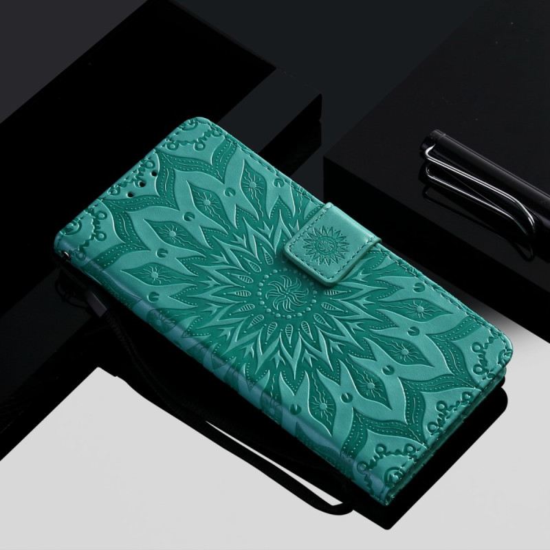 Fliptok Xiaomi 12 Lite Mandala Nap Zsinórral