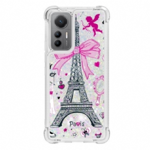 Telefontok Xiaomi 12 Lite Eiffel-torony Flitterek