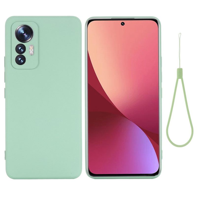 Tok Xiaomi 12 Lite szíjjal Strappy Folyékony Szilikon