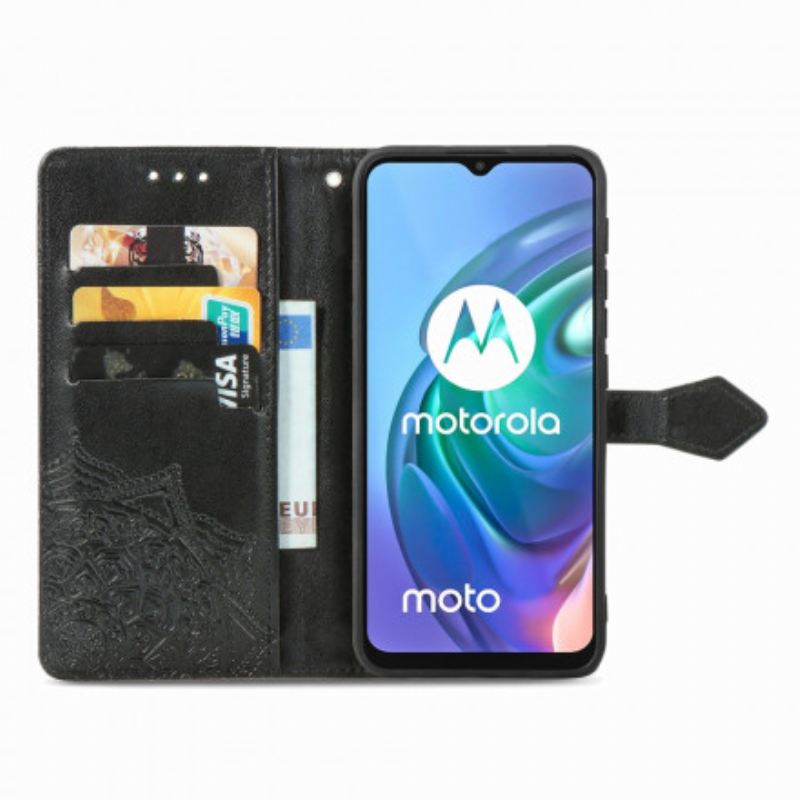 Fliptok / Bőrtok Moto G30 / G10 Mandala Középkor